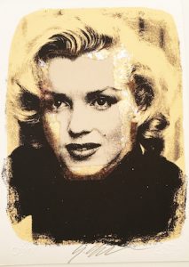 Giuliano Grittini, Marilyn Gold, tecnica mista, 26x19 cm, 2015