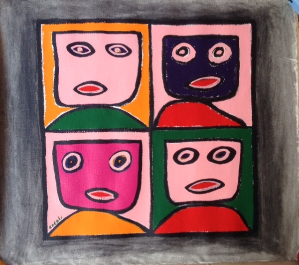 4 faces