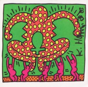 Keith Haring, Forza, serigrafia firmata in originale. Disponibile alla Galleria Deodato Arte.