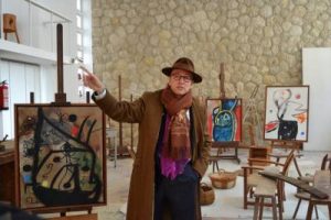 Joan Punyet Miró, nipote dell'artista, nella casa studio del pittore a Maiorca.