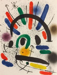 Senza Titolo, Joan Mirò - Litografia a colori disponibile presso la galleria Deodato Arte.