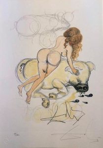 Casanova tavola 6 - incisione firmata da Salvador Dalì disponibile presso la galleria Deodato Arte